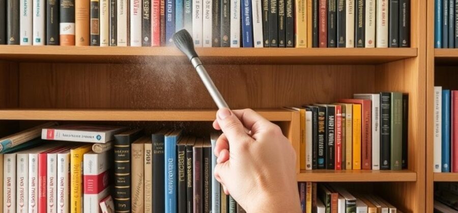 Чистка книжных полок и стеллажей от пыли: как привести библиотеку в порядок и сохранить книги