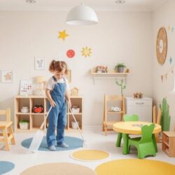 Уборка детской комнаты: безопасность и чистота