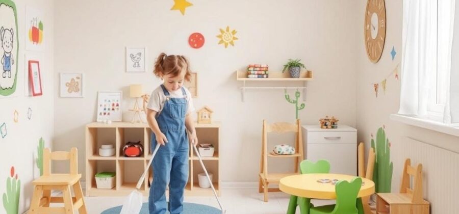 Уборка детской комнаты: безопасность и чистота