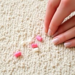 Как убрать жевательную резинку с ковра: простые и проверенные способы