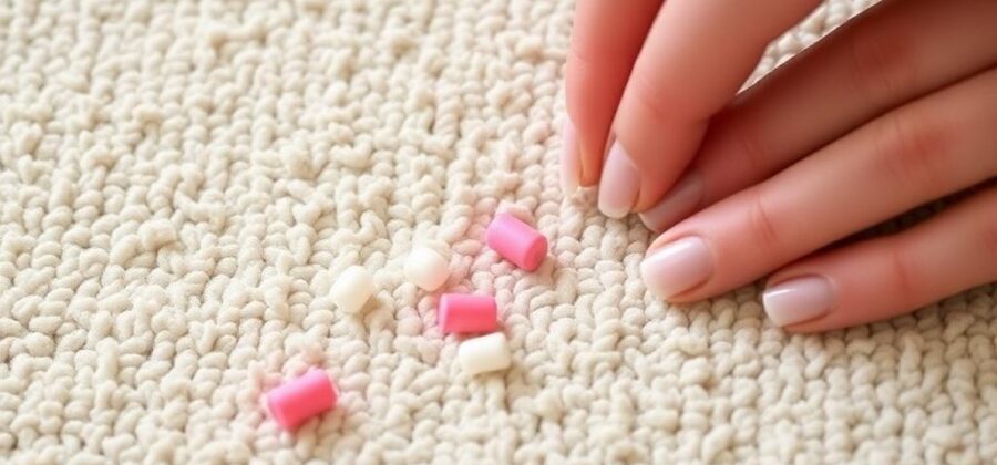 Как убрать жевательную резинку с ковра: простые и проверенные способы